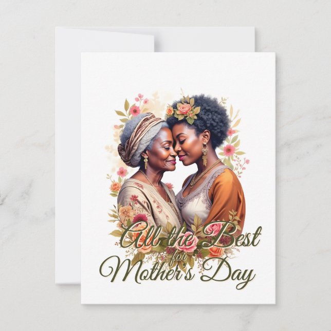 El abrazo de una madre - un bono eterno en flor (Anverso)