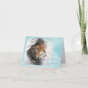 "El abrazo del amor", tarjeta de notas doblada