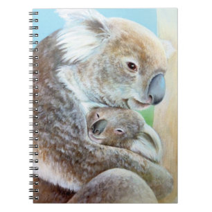 "El abrazo del koala" cuaderno de arte de tapa fin