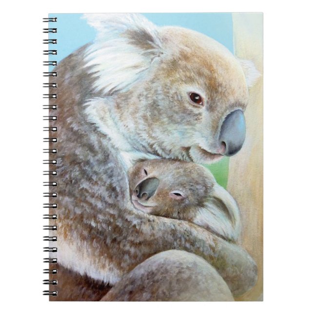 "El abrazo del koala" cuaderno de arte de tapa fin (Frente)
