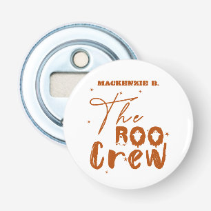 El abrebotellas de botón de Boo Crew de Halloween