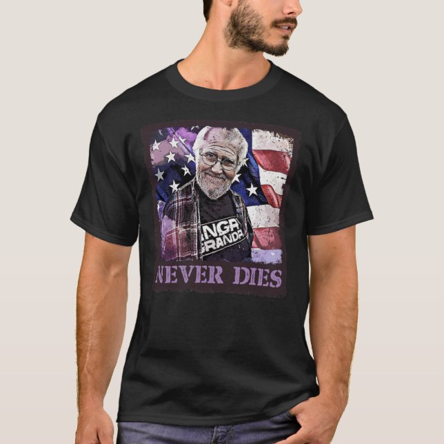 El abuelo enojado nunca muere de camiseta clásica (Anverso)