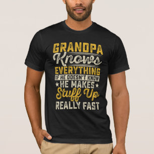 El abuelo lo sabe todo, camiseta