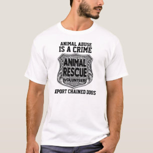 El abuso animal es una camiseta del crimen