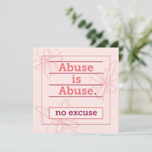 El abuso es abuso, sin excusa, apoyo a los supervi