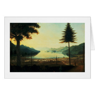 El acampamento en el lago George, Nueva York, 1759