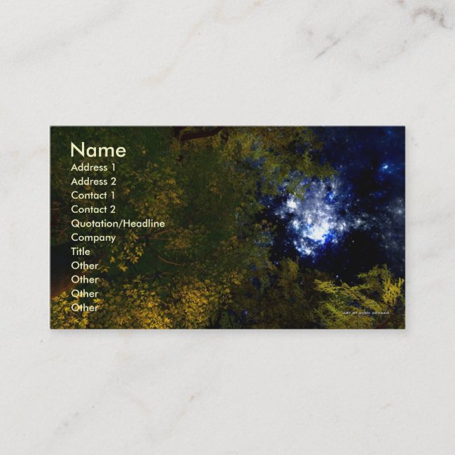 El acampar bajo plantilla de la tarjeta de visita (Anverso)