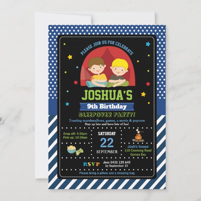 El acampar de los muchachos de las invitaciones (Anverso)