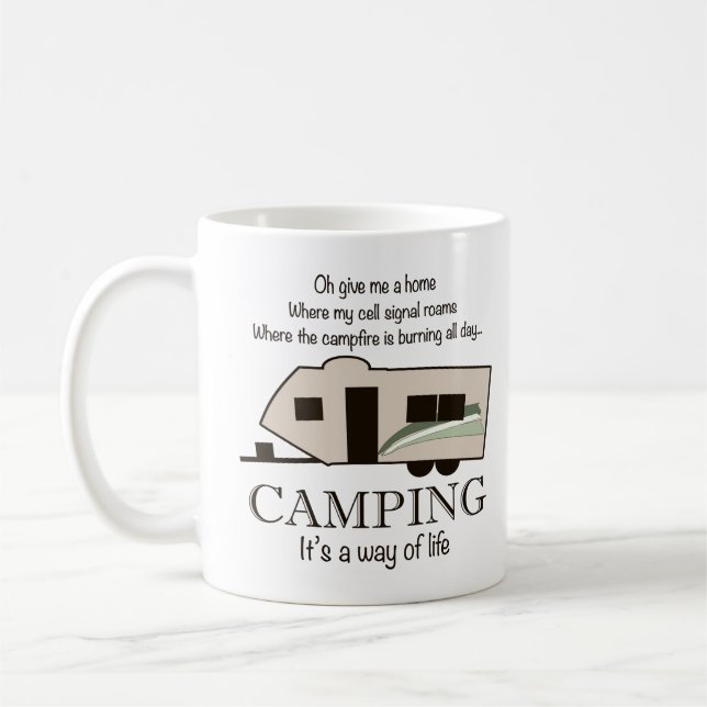 El acampar: Es una manera de taza de la vida (Izquierda)