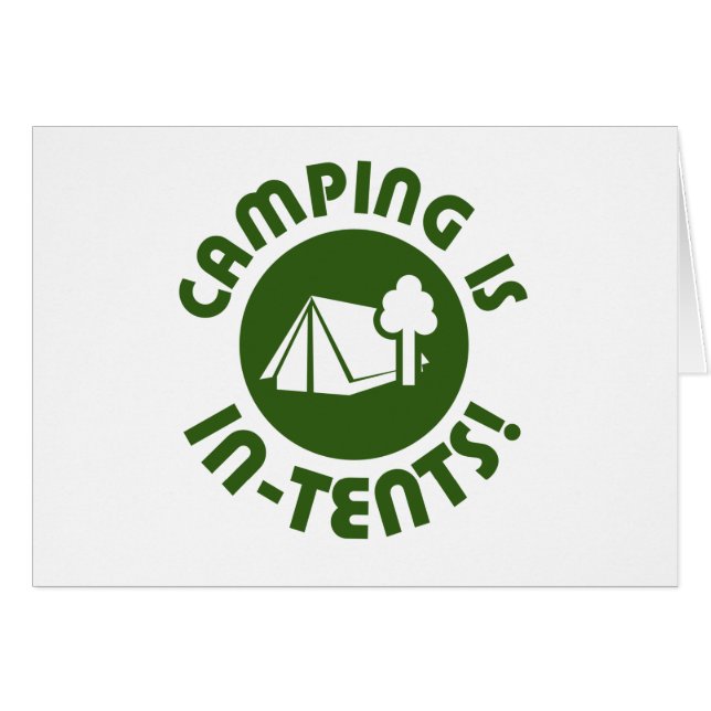 El acampar está en tiendas (Anverso (Horizontal))