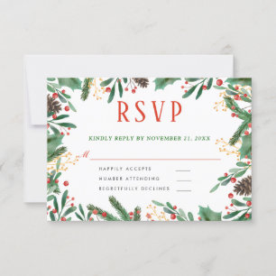El acebo sale navidad de la baya del   RSVP que se