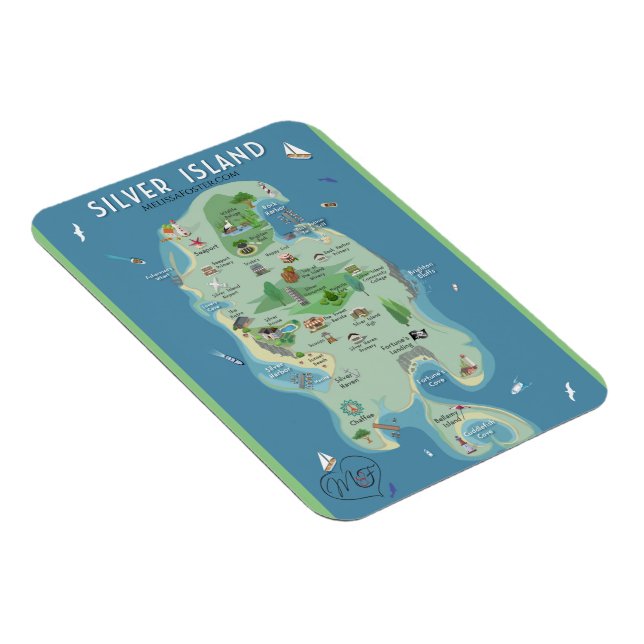 El acero en el imán flexible de la isla plateada (Lado Derecho)