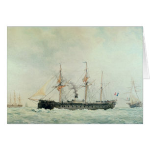 El acorazado francés, "La Gloire", 1880