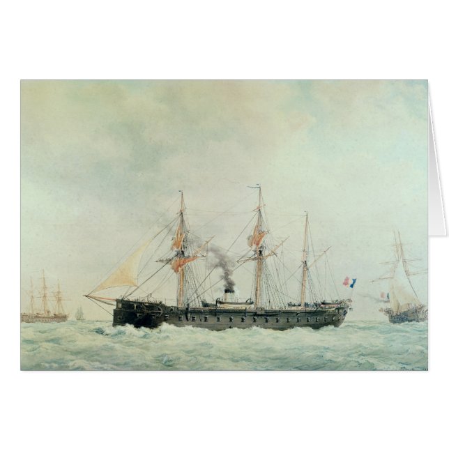 El acorazado francés, "La Gloire", 1880 (Anverso (Horizontal))