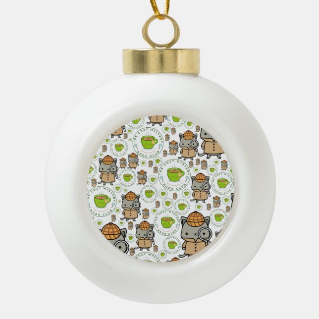 El adorno del Mystery Book Club (Anverso)