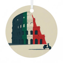 El adorno metálico de colección "Navidad Romana"