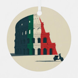 El adorno metálico de colección "Navidad Romana"