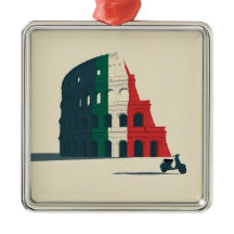 El adorno metálico de colección "Navidad Romana"