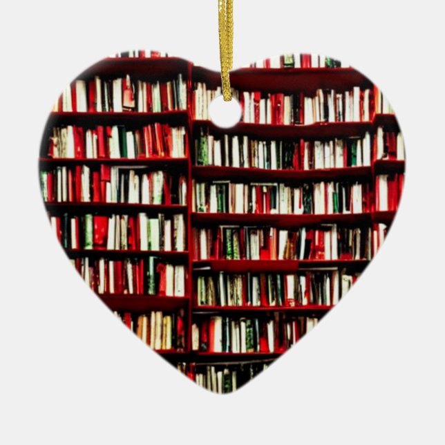 El adorno navideño de Book Lover (Frente)