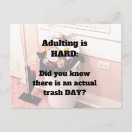 ¿El adulto es el día de la basura de la tarjeta po