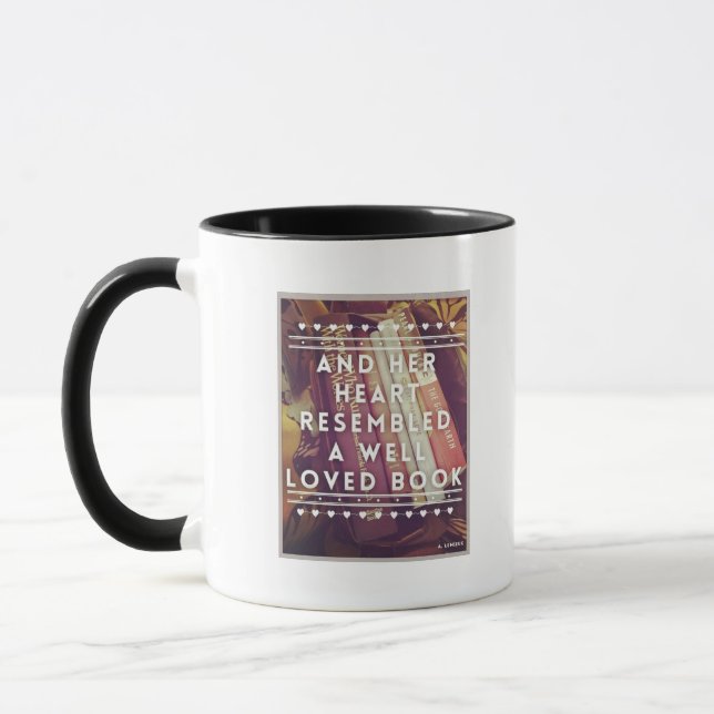 El aficionado a los libros taza de cerámica (Izquierda)