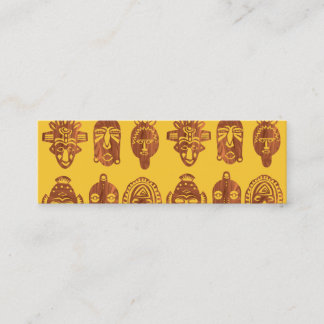 El africano enmascara tarjetas de visita flacas
