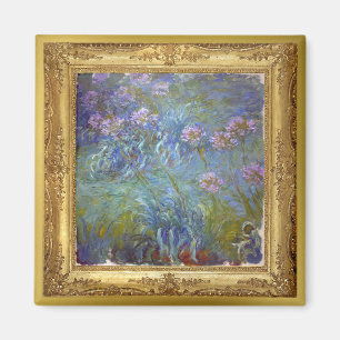 El Agapanthus de Monet florece el imán de la obra