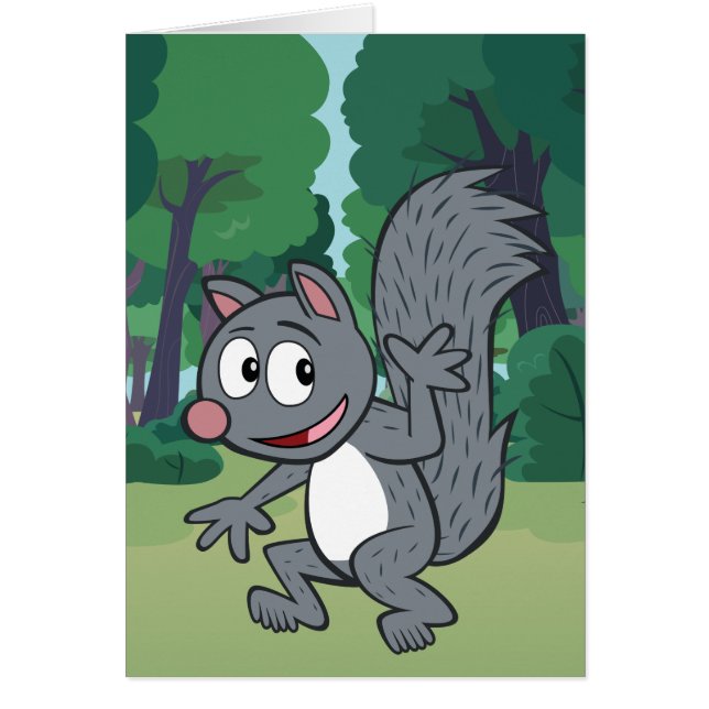 El agitar gris de la ardilla de Rick el | del (Frente)