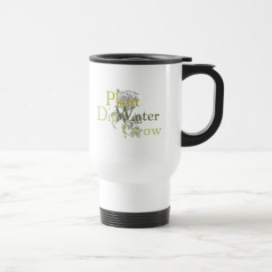 El agua de la planta del empuje crece la taza del