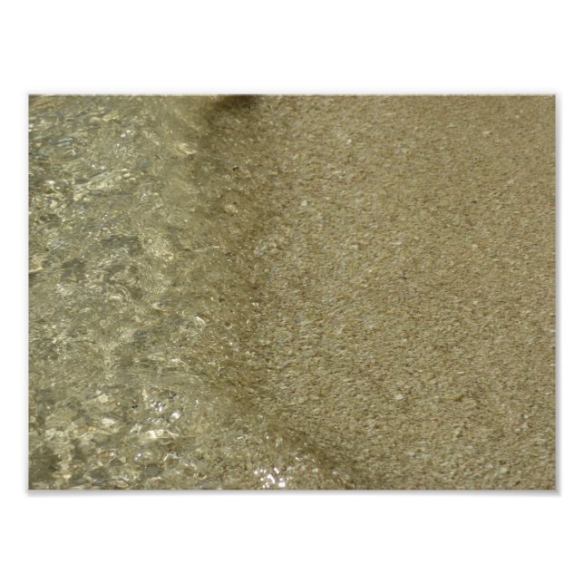 El agua en la playa II Resumen fotografía de la na (Frente)