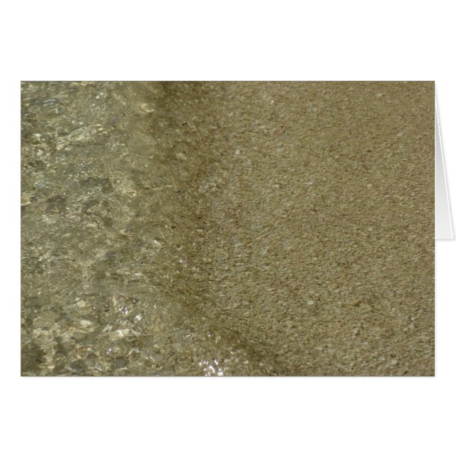 El agua en la playa II Resumen fotografía de la na (Anverso (Horizontal))