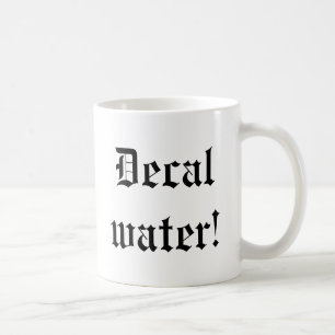¡El agua es desalentadora! taza de café