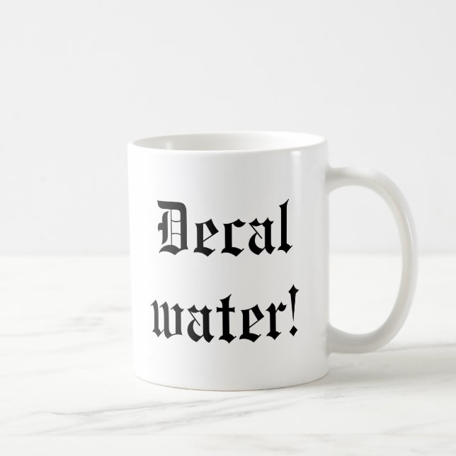 ¡El agua es desalentadora! taza de café (Derecha)
