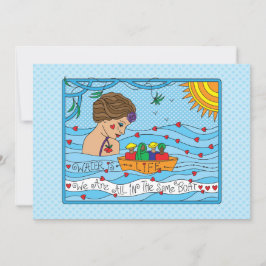 El agua es una tarjeta plana de 7" x 5"