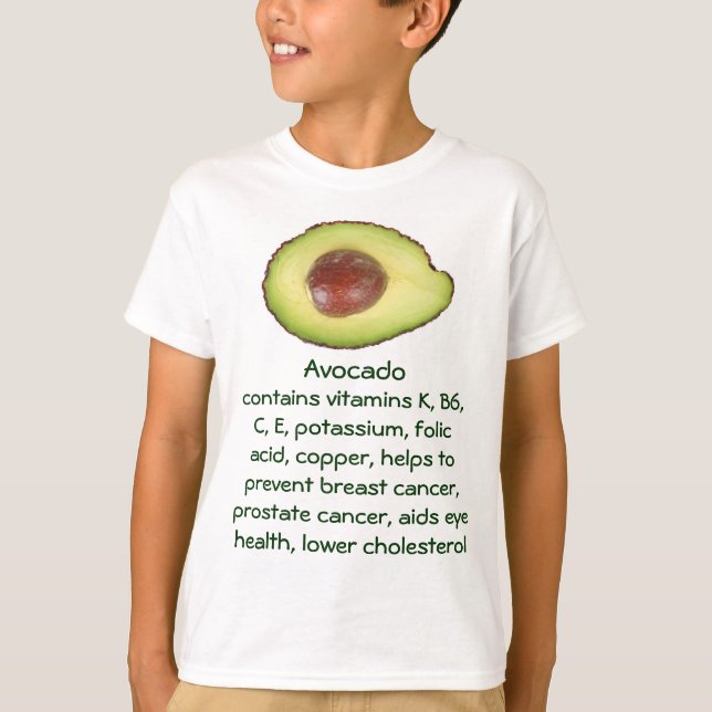 El aguacate embroma la camisa (Anverso)