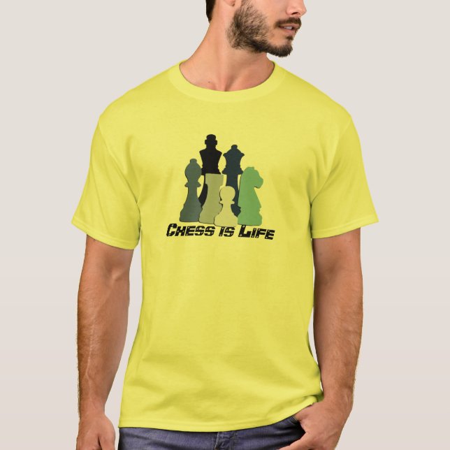 El ajedrez es camiseta de la vida (Anverso)