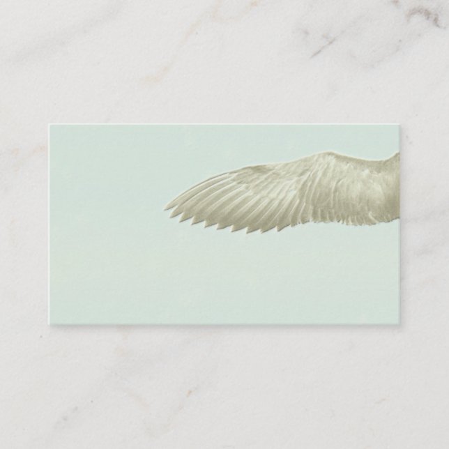 El ala del ángel se va volando tarjetas de visita (Anverso)