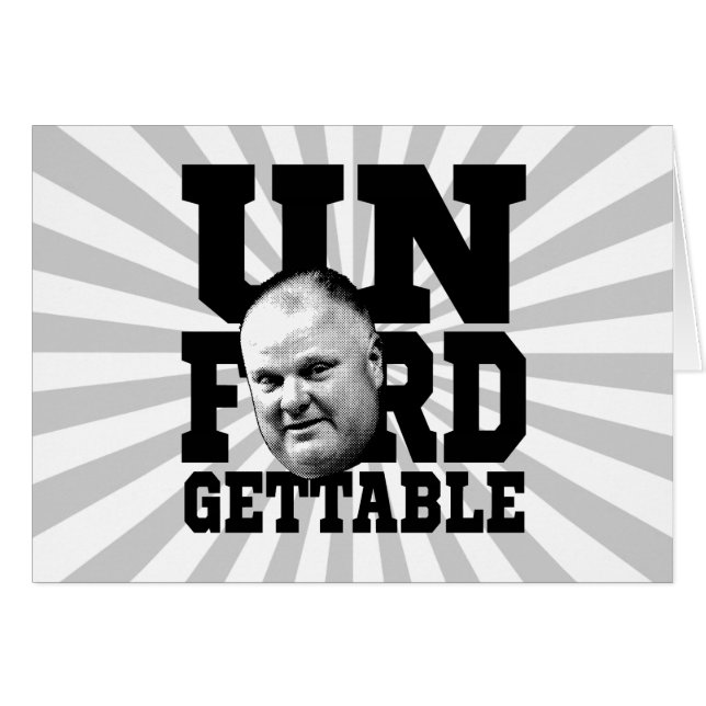 El alcalde inolvidable Rob Ford de Toronto (Anverso (Horizontal))