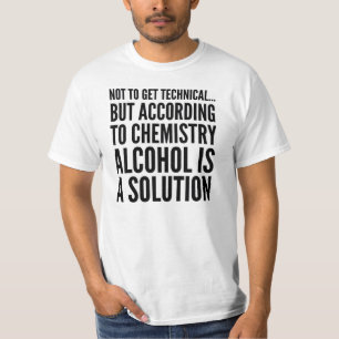 EL ALCOHOL ES UNA CAMISETA DE LA SOLUCIÓN