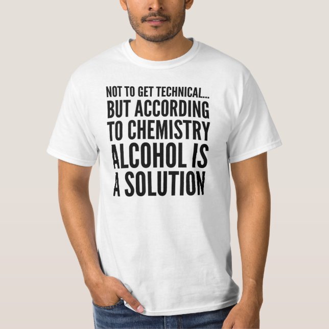 EL ALCOHOL ES UNA CAMISETA DE LA SOLUCIÓN (Anverso)