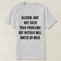 El alcohol puede no solucionar su camiseta de los