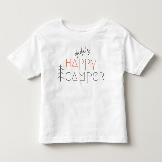 el alegre camper de papá. Camisetas para niños peq (Anverso)