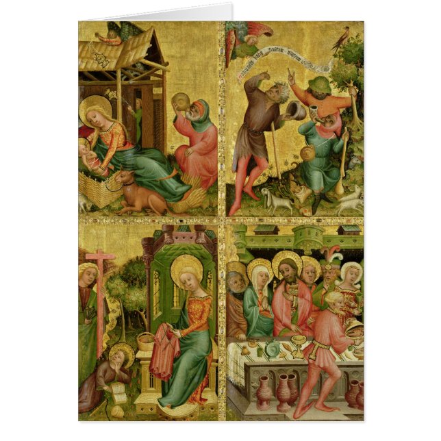 El altar de Buxtehude, la derecha, 1400-10 (Frente)