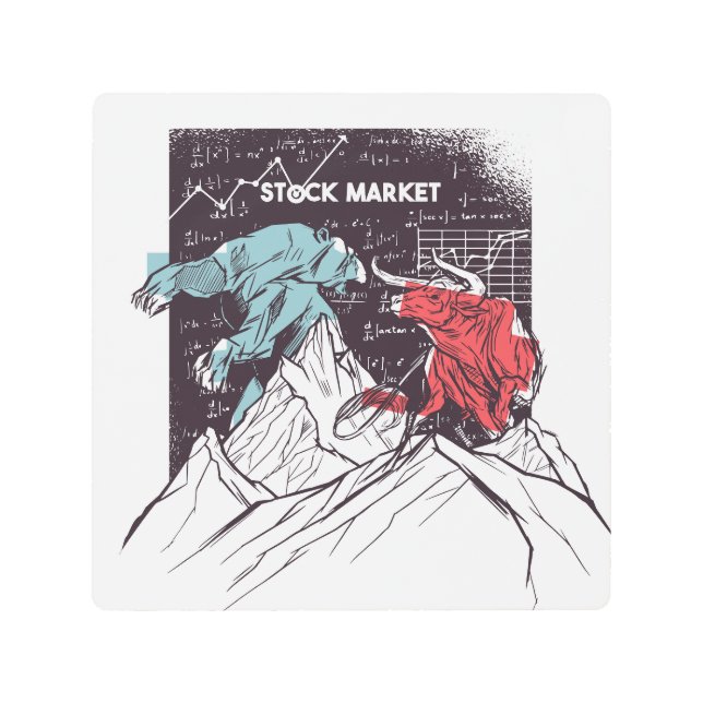 El alza en el mercado de valores y el arte mural M (Anverso)