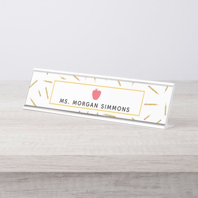 El amarillo dibujó a lápiz el letrero rosado del (Anverso)