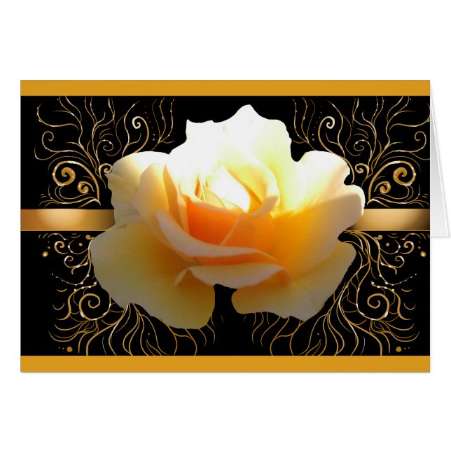 El amarillo elegante del resplandor interno y el (Anverso (Horizontal))