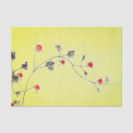 El AMARILLO FLORECIÓ el papel seda