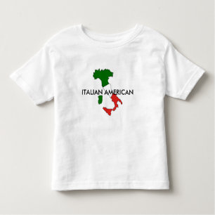El americano italiano Italia embroma la camiseta
