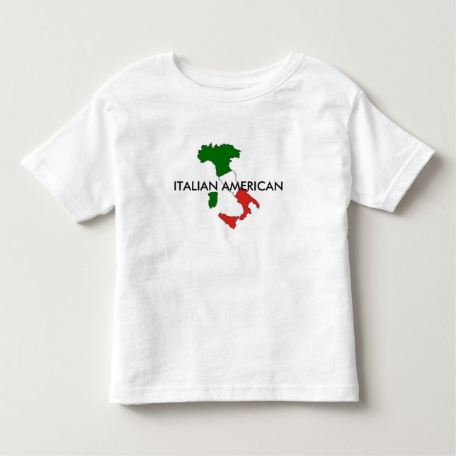 El americano italiano Italia embroma la camiseta (Anverso)