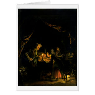 El amo de la escuela, 1660-65 (aceite en el panel)